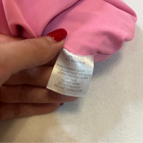 Tiger Mist Ruched Bodysuit Bright Pink - Picture 4 of 6